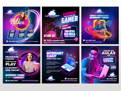 Artes para Redes Sociais LinkNet